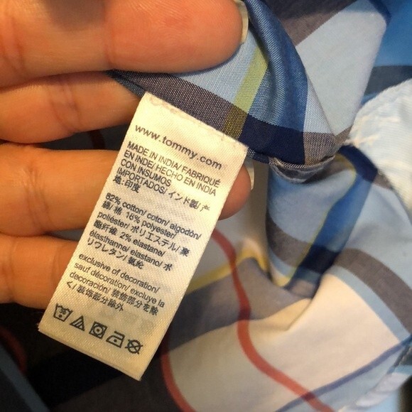 Tommy Hilfiger size medium button down short sleeve - Picture 8 of 9